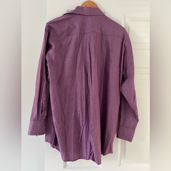 Nautica Classic Fit Men’s Dress Shirt Iridescent Purple 16 1/2 32/33 Like New - Picture 2 of 7